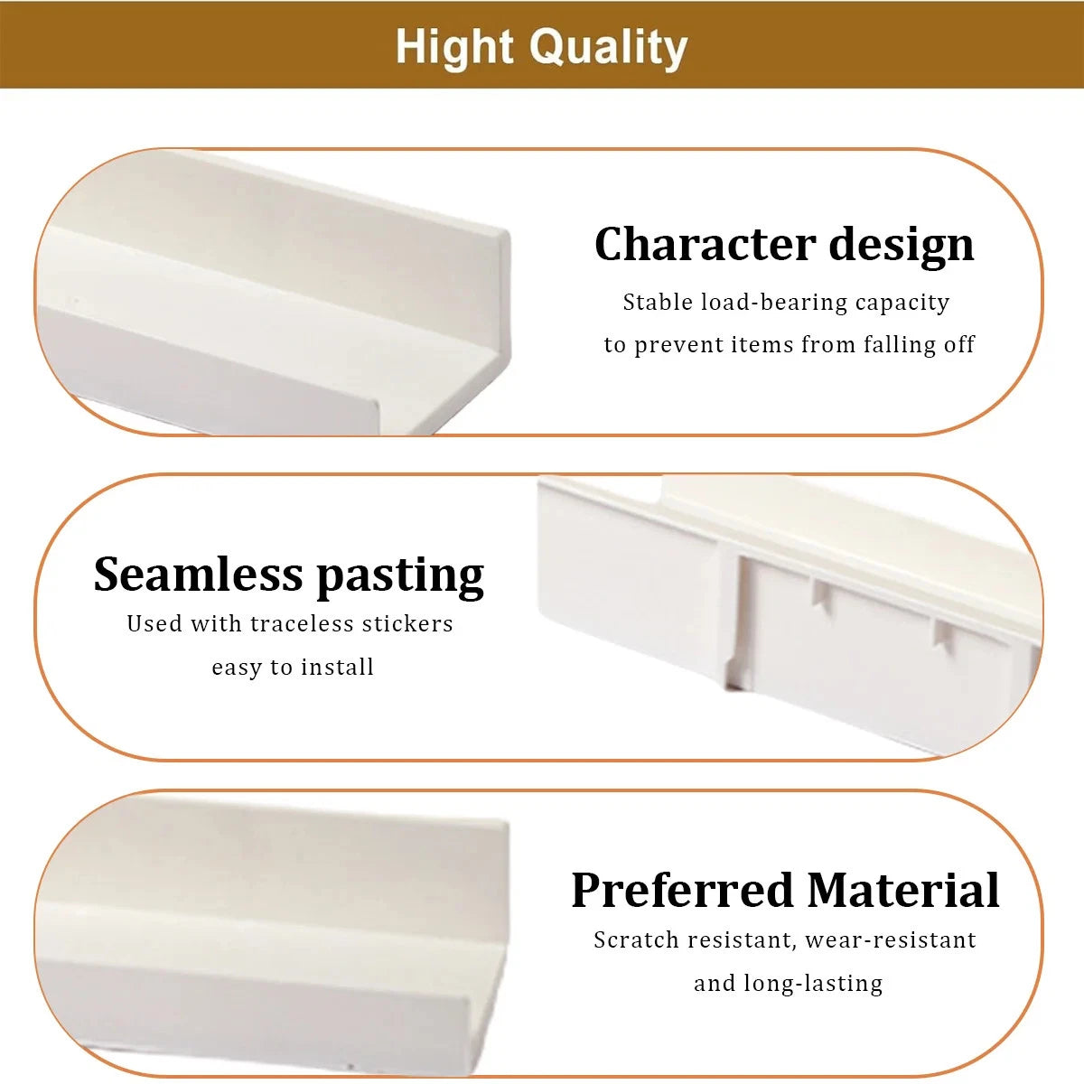 No-Drill Wall-Mounted Bathroom Shelf | Freely Combinable Bathroom Wall Organizer for Toiletries, Skincare, and Perfume