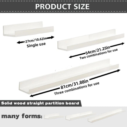 No-Drill Wall-Mounted Bathroom Shelf | Freely Combinable Bathroom Wall Organizer for Toiletries, Skincare, and Perfume