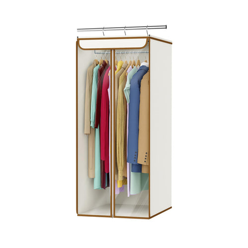 Hanging Garment Dust Cover for Closet | Transparent Double-Zipper Suit & Dress Storage Bag, 110LB Load-Bearing Hanging Clothes Organizer