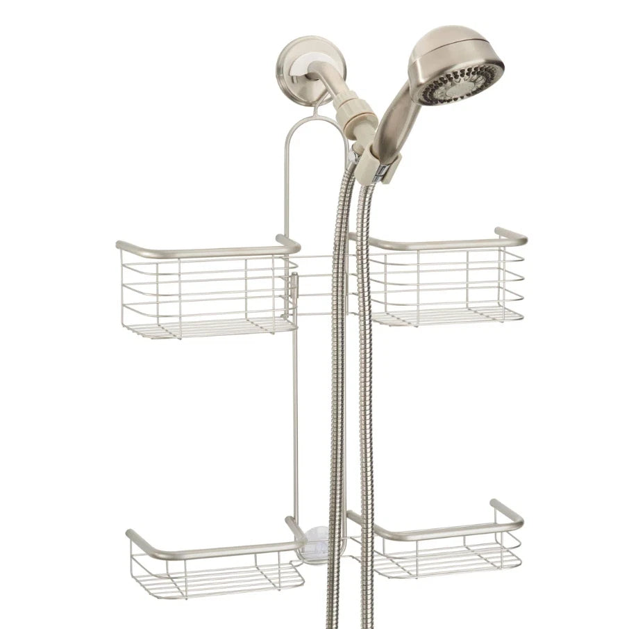 No-Drill Shower Caddy for Shower Head | 4-Basket Bathroom Organizer for Shampoo & Body Wash, Hanging Shower Storage Rack