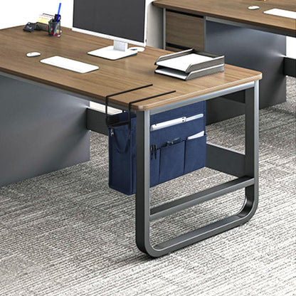 Under-Desk Hanging Storage Bag | No-Drill Side Desk Organizer for Files, Laptop, Books & Office Essentials, Detachable Carry Bag